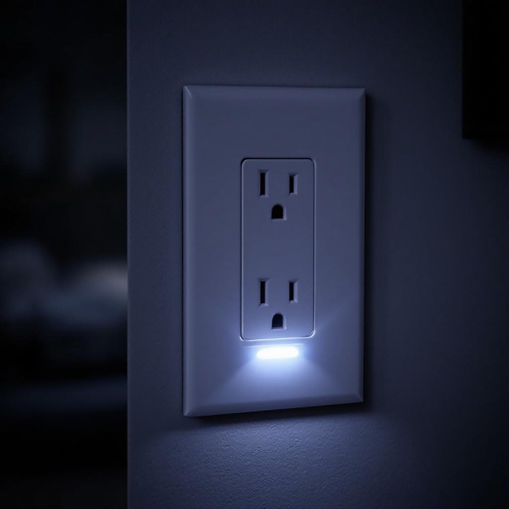Wallplate with LED Night Light product photo